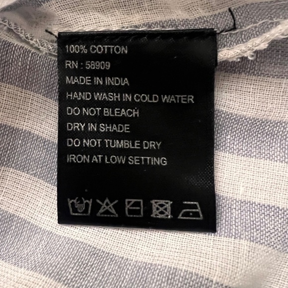 Gianni Bini Tunic Dress Women's Size Small Striped Boho Up Tassel India - Picture 6 of 8